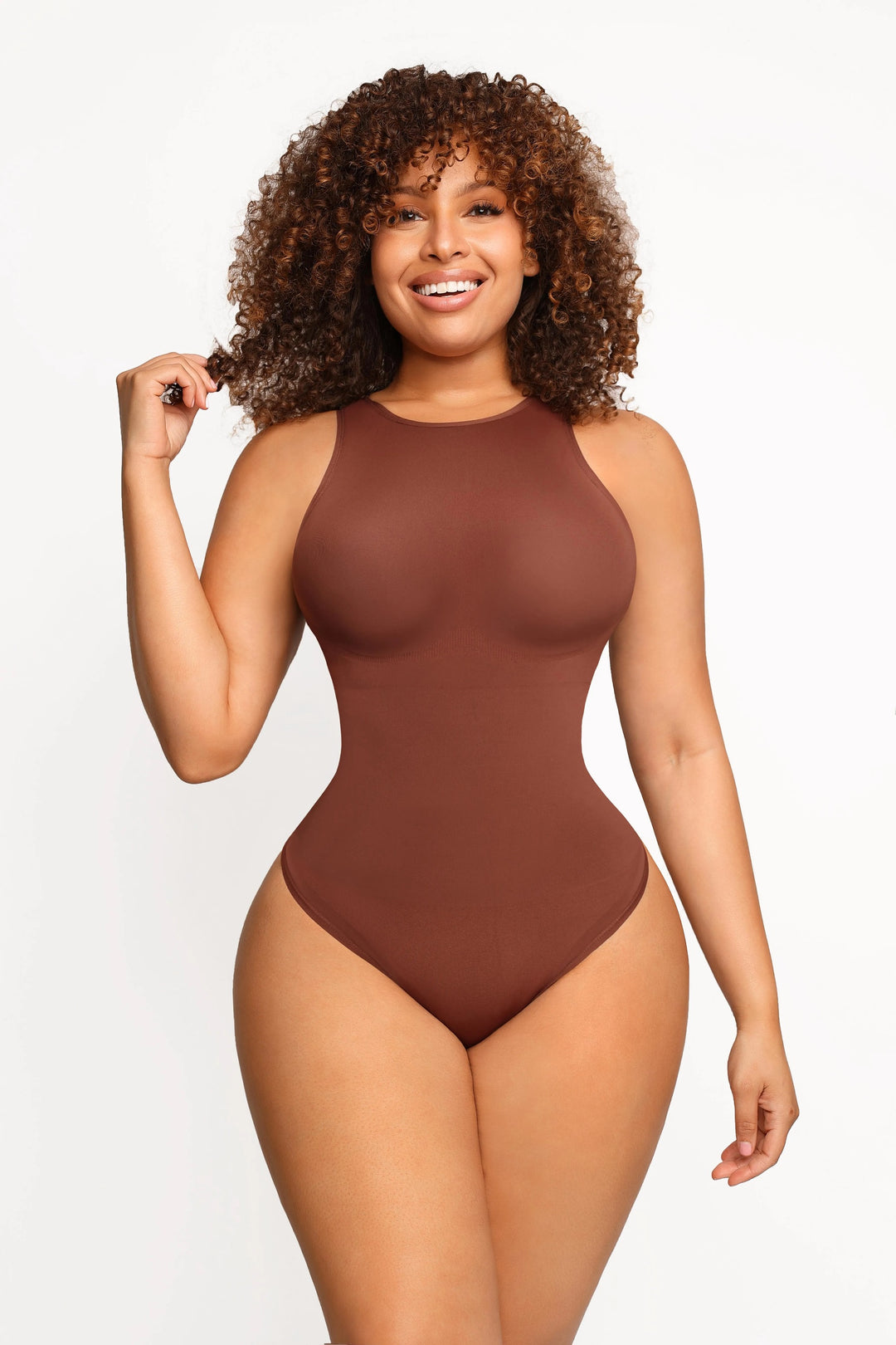 Bodysuit Col Haut Sans Manches — Nēva