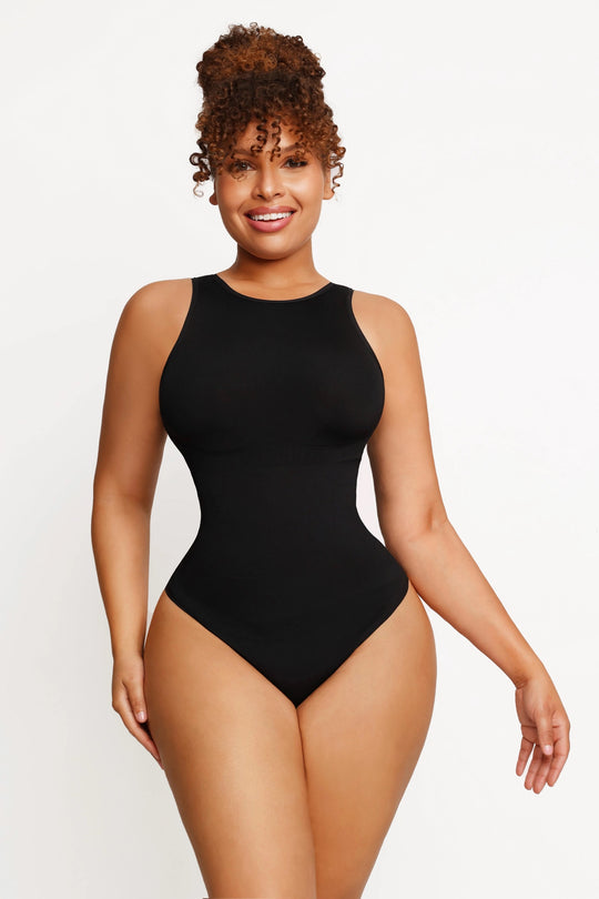 Bodysuit Col Haut Sans Manches — Nēva